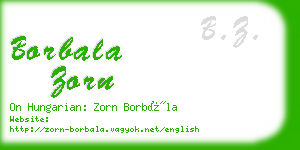 borbala zorn business card